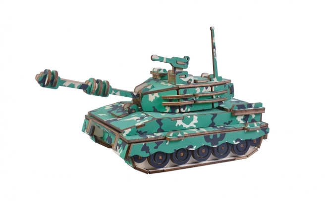 Woodcraft Drewniane 3D puzzle Średni czołg