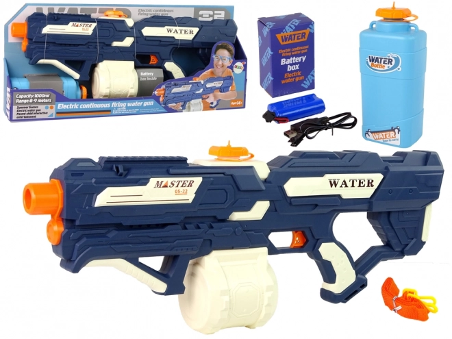 Duża elektryczna ładowalna pistolet wodny Zasięg 9 m 1000 ml