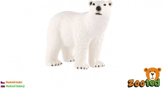 Plastowa figurka niedźwiedzia polarnego 10 cm