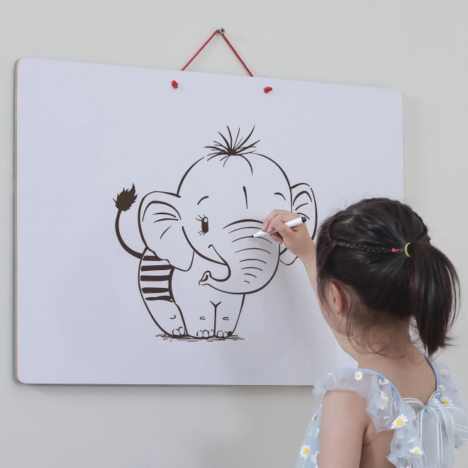 Viga 2w1 edukacyjna tablica z magnetyczną mapą świata Montessori