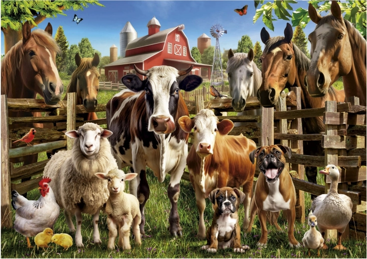Puzzle Przyjaciele z farmy 500 elementów EDUCA