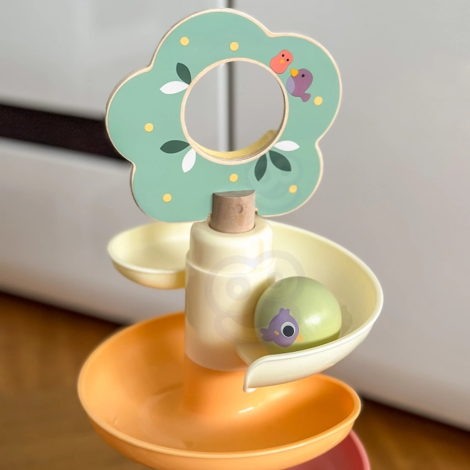 Drewniana kulkowa ścieżka z ksylofonem Tooky Toy 44 szt.