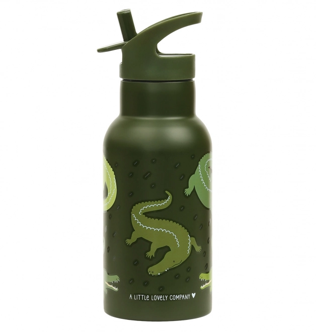 A Little Lovely Company Butelka ze stali nierdzewnej 500 ml – Krokodýl