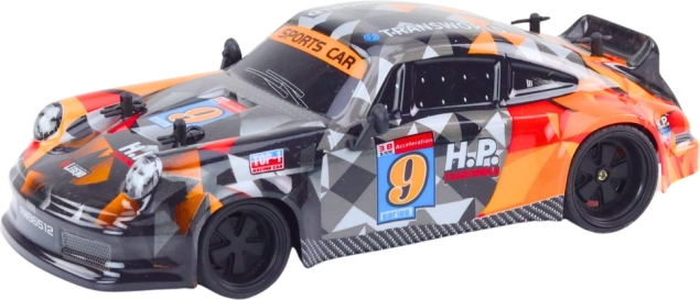 RC auto zdalnie sterowane 1:18 gumowe koła driftingowe pomarańczowe