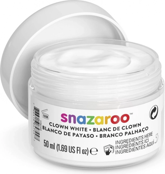SNAZAROO Farba do twarzy Klaun biała 50ml
