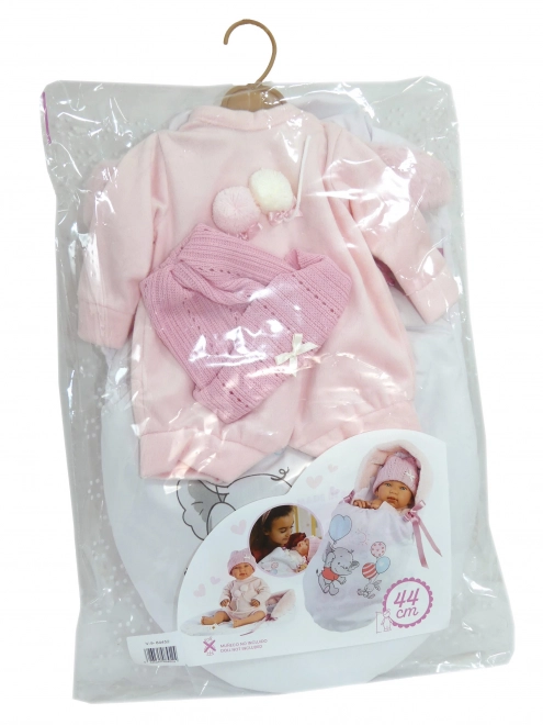 Llorens M844-52 strój dla lalki niemowlaka NEW BORN rozmiar 43-44 cm