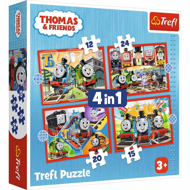 Puzzle 4w1 Odważny Tomek, Tomek i przyjaciele