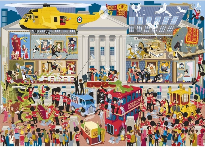 Puzzle Gibsons Pałac Buckingham — Pod pokrywką (1000 elementów)