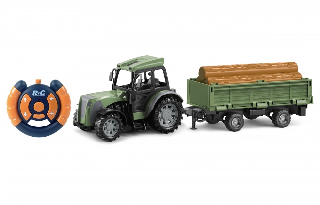 Traktor z przyczepą RC na zdalne sterowanie 46 cm