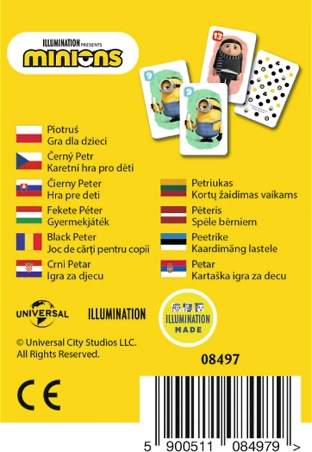 Dziecięca gra karciana Czarny Piotruś Minionki