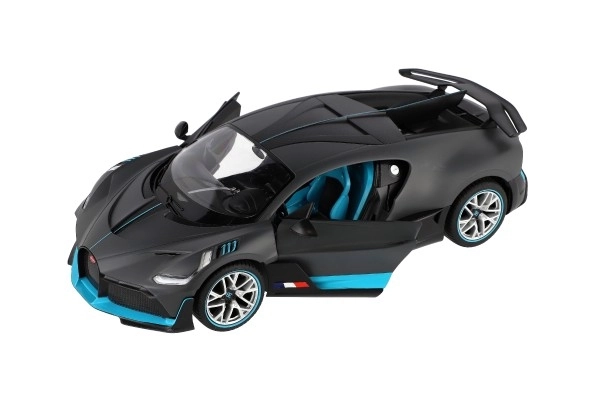 Auto RC Bugatti Divo szare plast 32cm 2,4GHz na zdal. sterowanie na baterie w pudełku 43x18x25cm