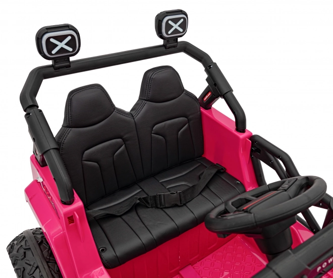 Off Road różowy dziecięcy samochód elektryczny