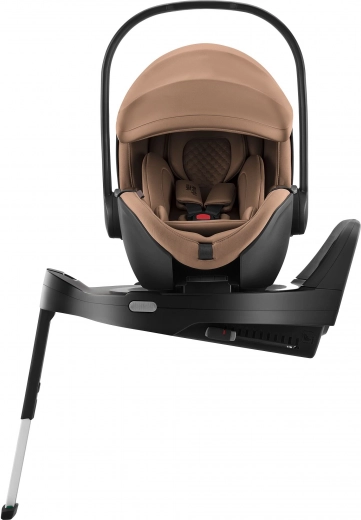 Fotelik samochodowy baby-safe lux w luksusowym ciepłym karmelu