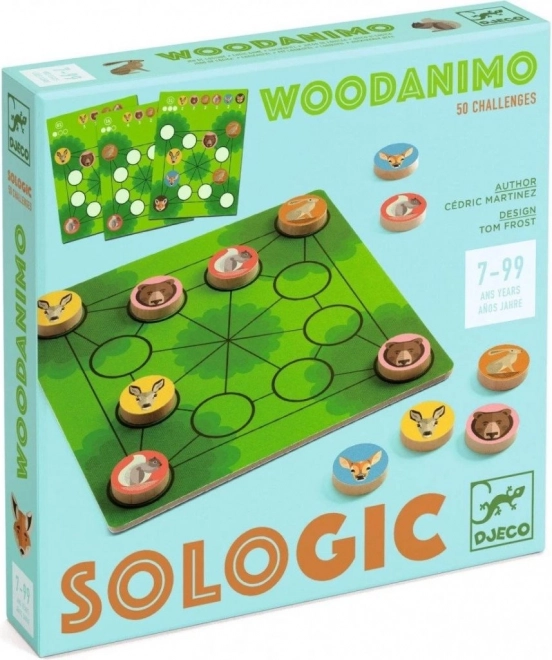 Djeco Drewniana Gra Logiczna Woodanimo