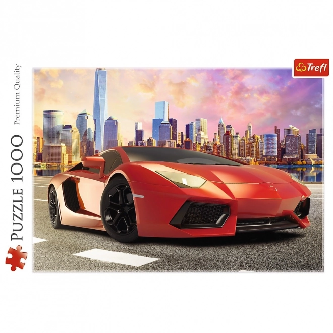 Puzzle 1000 kawałków - Jazda przy zachodzie słońca Trefl