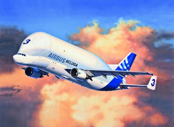 Plastikowy model samolotu Airbus A300-600ST Beluga 1/144