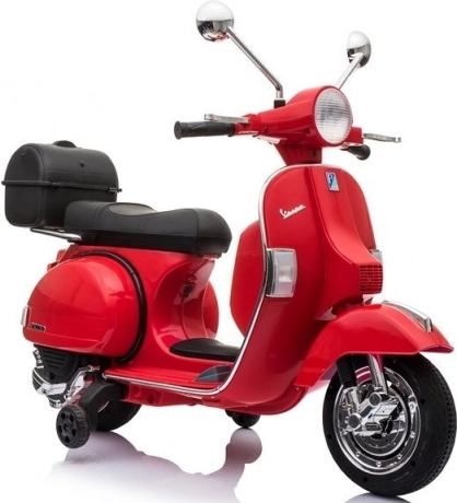 Dziecięcy Akumulatorowy Skuter Vespa Czerwony