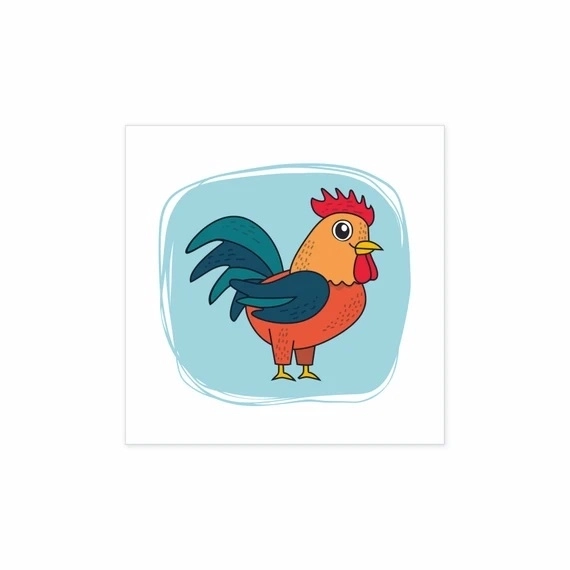 DINO Klocki z obrazkami Zwierzątka, 4 klocki