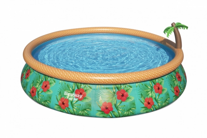 Basen dmuchany z tropikalnym natryskiwaczem Bestway 457 x 84 cm