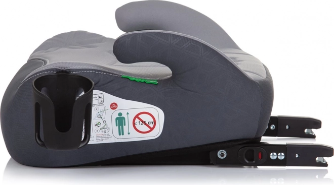 CHIPOLINO Podwyższenie Wing i-Size 125-150cm Isofix, Popielaty Szary