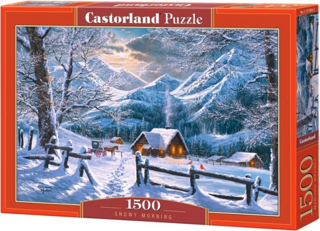 Puzzle Castorland 1500 elementów Śnieżny poranek