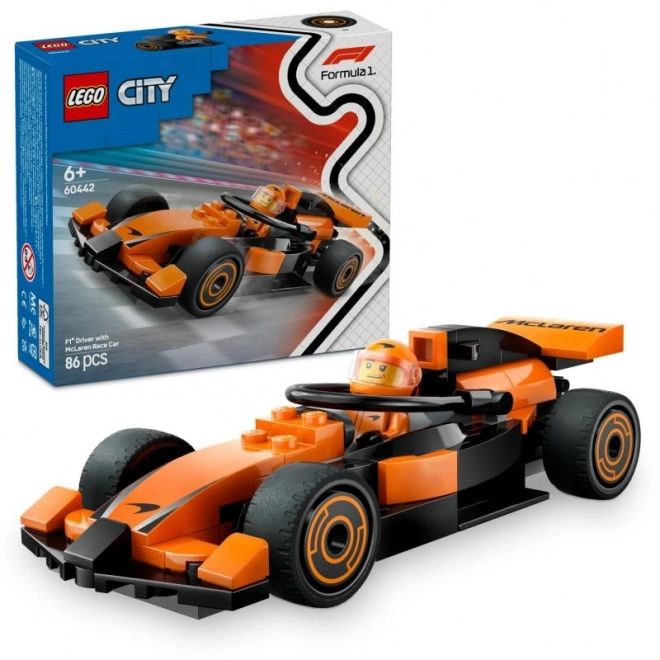 LEGO® City 60442 Kierowca F1 z samochodem wyścigowym McLaren