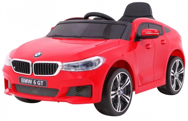 BMW 6 GT Auto na baterie czerwone + zdalne sterowanie + powolny start + EVA + pasy + LED MP3