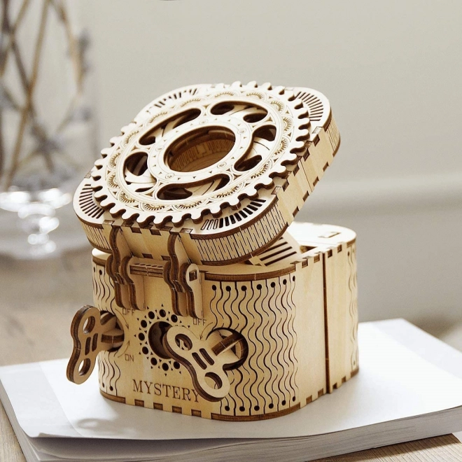 RoboTime 3D drewniane mechaniczne puzzle Szkatułka
