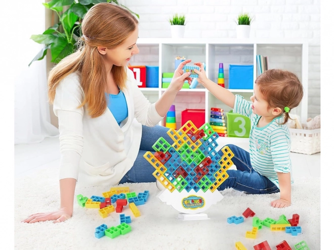 Klocki balansujące Wieża Tetris Gra 3D