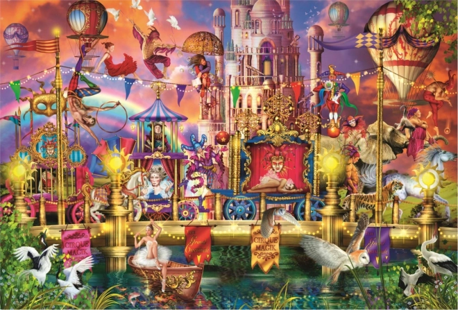 Drewniane puzzle Magiczny świat 501 elementów