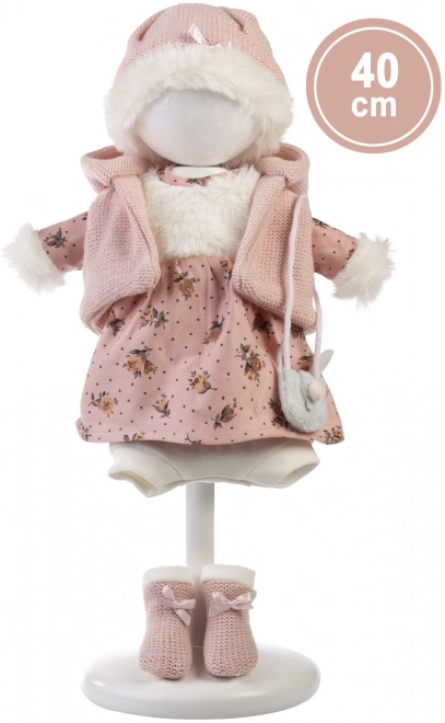 Llorens 540C CARLA - realistyczna lalka z miękkim materiałowym ciałem - 40 cm