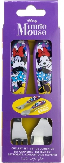 Dziecięcy zestaw sztućców Minnie