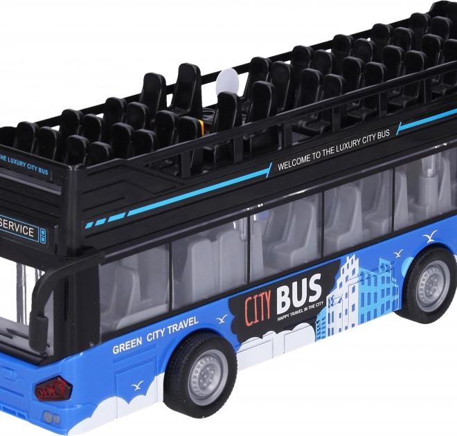 Dwupoziomowy autobus wycieczkowy z efektami 28 cm