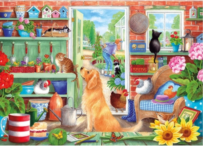 Puzzle Ogrodowe Grządki 1000 elementów od Gibsons