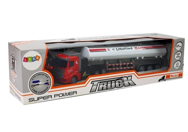 Cysterna na gaz zdalnie sterowana 1:48 biała
