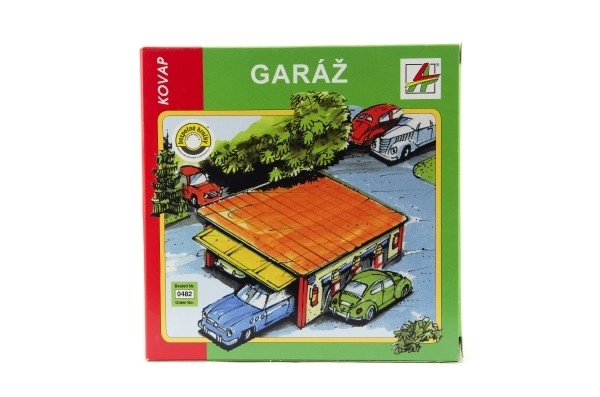 Garaż kov 15x6x13cm w pudełku Kovap