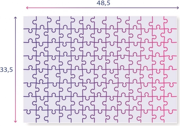Praktyczny format 48,5 × 33,5 cm