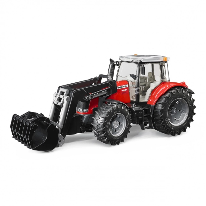 Bruder Traktor MASSEY FERGUSON 7624 z czołowym ładowaczem