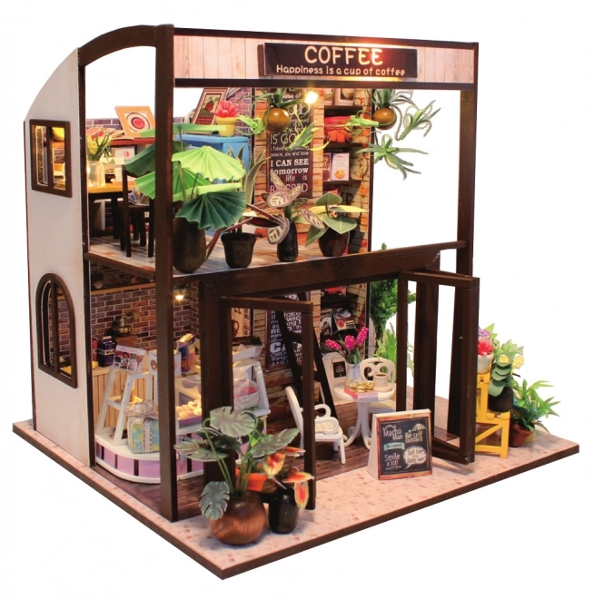 Miniaturowa kawiarnia domek