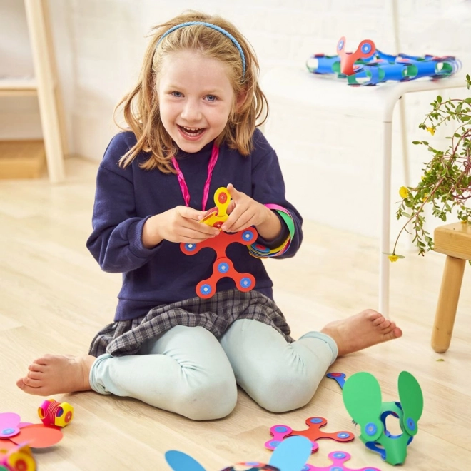 Tęczowe magnetyczne puzzle Clixo, 42 elementy