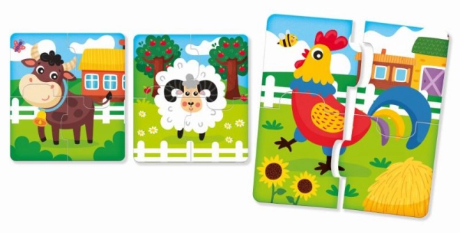 Kolorowe proste puzzle