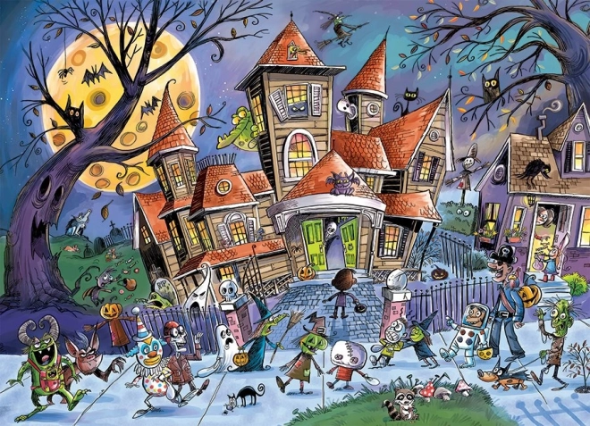 Rodzinne puzzle Nawiedzony dom 350 elementów COBBLE HILL