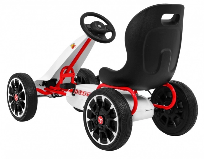 Gokart na pedały ABARTH biały