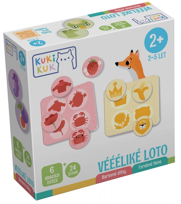 KukiKuk 80035 Veeeelikie loto Kolorowe cienie