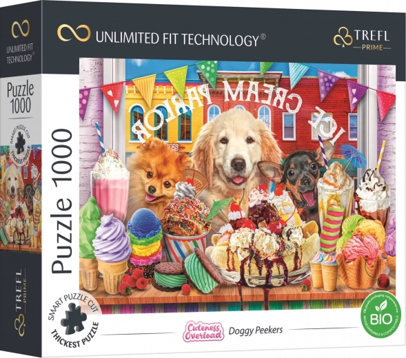 Trefl UFT puzzle Cuteness Overload: pieski przed cukiernią 1000 elementów
