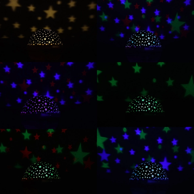 Gwiaździsta nocna lampa – Biała