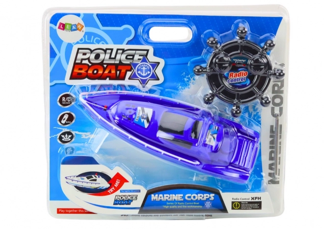 Policja zdalnie sterowana RC Niebieski Pilot 27MHz