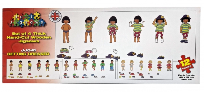 Just Jigsaws Ubieranie - drewniane puzzle dla dzieci