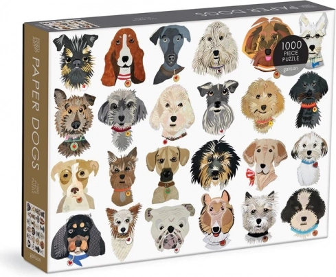 Puzzle Papierowe Psy 1000 Elementów