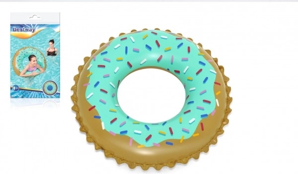 Koło Sweet Donut dmuchane, średnica 91 cm, w woreczku 10+